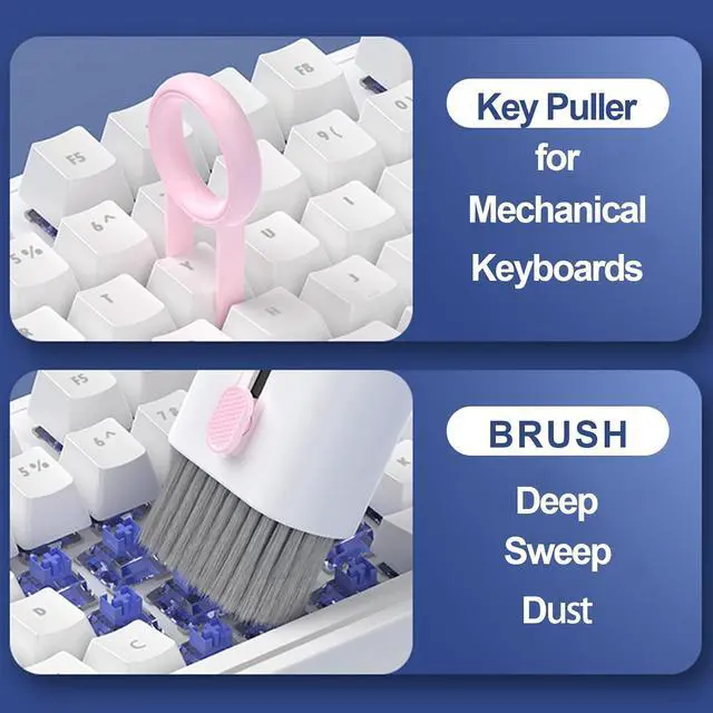 Alt view image 5 of 6 - Electronics Cleaner Kit. Keyboard Brush, Airpod Cleaning Tool, Phone Screen Cleaner. for Computers, MacBooks, Laptops, Airpods Pro, Headphones.Dark Green