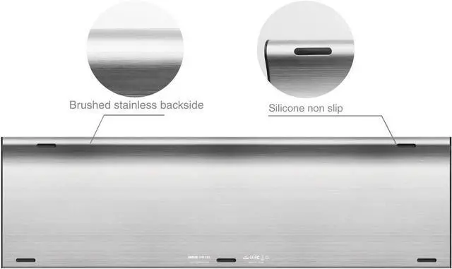 Alt view image 2 of 7 - Arteck HW193 2.4G Wireless Keyboard Stainless Steel Ultra Slim Full Size Keyboard with Numeric Keypad for Computer/Desktop/PC/Laptop/Surface/Smart TV and Windows 11/10/8 Built in Rechargeable Battery