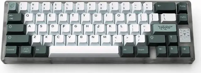 Main image of 133 Keys Dye Sub PBT Keycaps Cherry Profile Green Botanical Keycaps Set Fit for 60% 65% 75% 95% Mechanical Keyboard Cherry Mx Switches