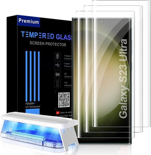 3+3 Pack for Samsung Galaxy S23 Ultra Screen Protector Not Glass,3 Pack TPU  Film with 3 Pack Tempered Glass Camera Lens 