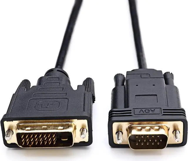 Alt view image 5 of 7 - CableDeconn Active DVI to VGA, 6FT DVI 24+1 DVI-D M to VGA Male with Chip Active Adapter Converter Cable for PC DVD Monitor HDTV