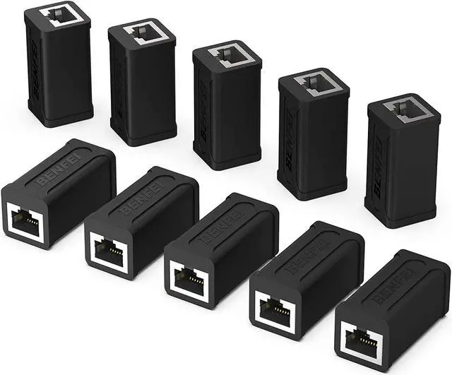 Main image of BENFEI RJ45 Inline Coupler, 10 Pack Cat7 Cat6 Cat5e Ethernet Coupler Female to Female