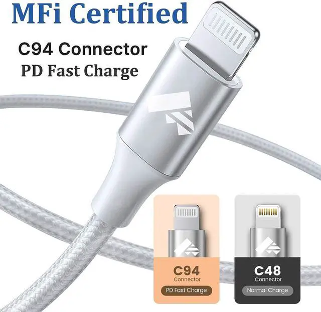 Alt view image 7 of 7 - USB C to Lightning Cable Short 2Pack 1ft Lightning to USB C Cable MFi Certified Power Delivery USB C Lightning Cable for iPhone 14 13 12 11 Pro Max XR XS X 8 Plus SE iPad-1 Ft