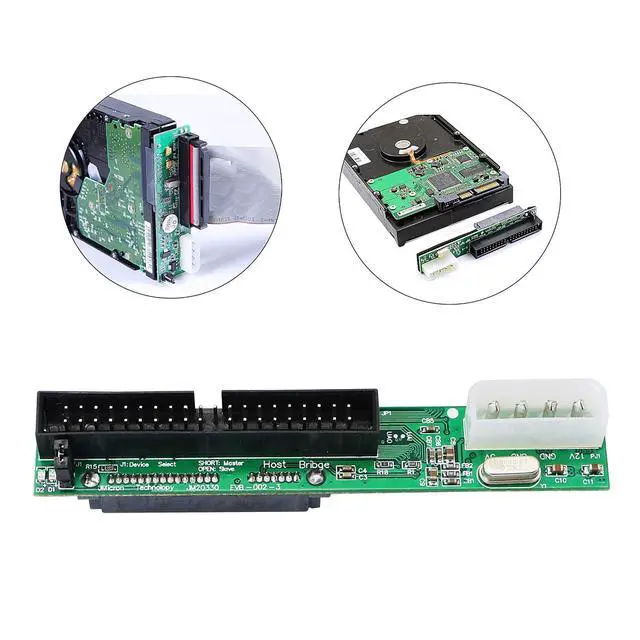 Alt view image 7 of 7 - SATA Female to 40 pin Male 3.5 inch IDE Adapter for PC to SATA Hard Drive Interface Adapter