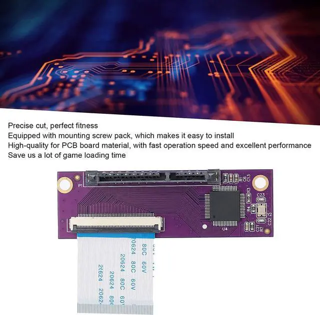 Alt view image 2 of 7 - Adapter Upgrade IDE to Adapter PCB Converter or Optical Drive Network Adapter Converter Kit for IDE Original Network Adapter for Game