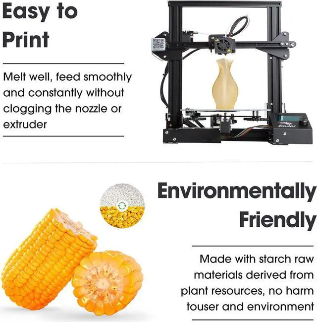 Alt view image 5 of 7 - eSUN PLA Plus Filament 1.75mm, PLA Pro PLA+ 3D Printer Filament, Dimensional Accuracy +/- 0.03mm, 2.2 LBS (1KG) Spool 3D Printing Consumables for Most FDM 3D Printers, Black