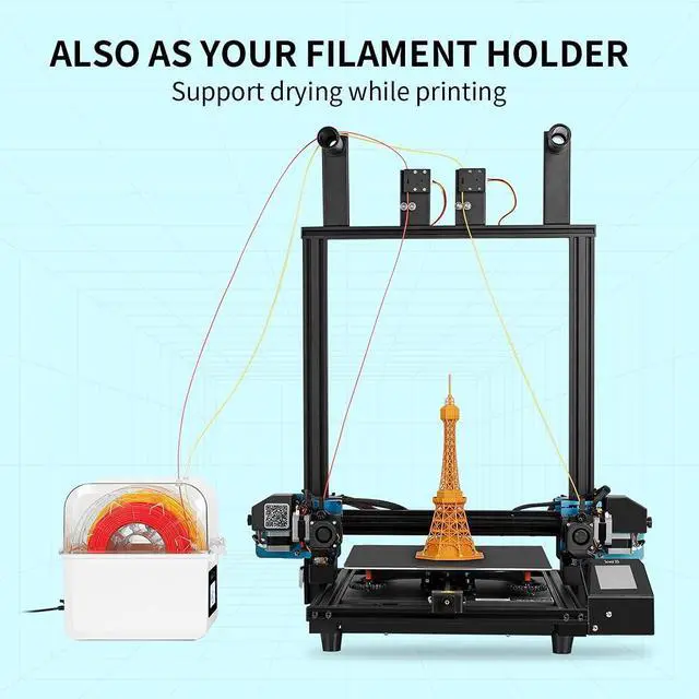 Alt view image 5 of 7 - Sovol Filament Dryer 2024, SH01 Filament Dehydrator 3D Printer Spool Holder with Upgraded Fan, Dry Box for Keeping Filament Dry, Compatible with 1.75mm, 2.85mm Filament & PLA PETG TPU ABS