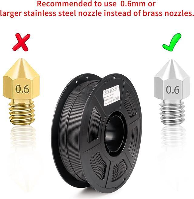 Alt view image 4 of 7 - Carbon Fiber PETG Filament 1.75mm, Wear-Resistant & Heat-Resistant PETG-CF 3D Printer Filament, Carbon Fiber Filament 1kg(2.2lbs) Spool