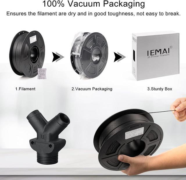 Alt view image 7 of 7 - Carbon Fiber PETG Filament 1.75mm, Wear-Resistant & Heat-Resistant PETG-CF 3D Printer Filament, Carbon Fiber Filament 1kg(2.2lbs) Spool