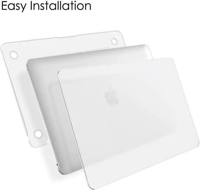Alt view image 4 of 7 - Fintie Case for MacBook Air 13 Inch (2020 & 2019 & 2018 Release) A2179 / A1932 - Protective Snap On Hard Shell Cover for New MacBook Air 13 Retina Display with Touch ID, Frost Clear