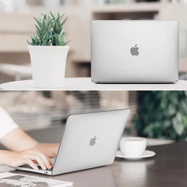 Alt view image 7 of 7 - Fintie Case for MacBook Air 13 Inch (2020 & 2019 & 2018 Release) A2179 / A1932 - Protective Snap On Hard Shell Cover for New MacBook Air 13 Retina Display with Touch ID, Frost Clear