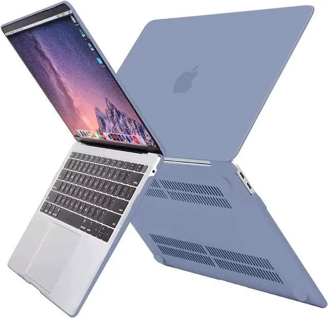 Alt view image 4 of 6 - MOSISO Compatible with MacBook Air 13 inch Case 2022 2021 2020 2019 2018 Release A2337 M1 A2179 A1932 Retina Display with Touch ID, Plastic Hard Shell Case & Keyboard Cover Skin, Lavender Gray