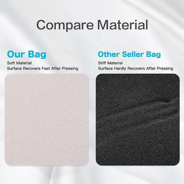 Alt view image 4 of 6 - MOSISO Laptop Sleeve Compatible with MacBook Pro 14 inch 2023-2021 A2779 M2 A2442 M1, Compatible with MacBook Air/Pro, 13-13.3 inch Notebook Computer, Neoprene Bag with Small Case,Rock Gray