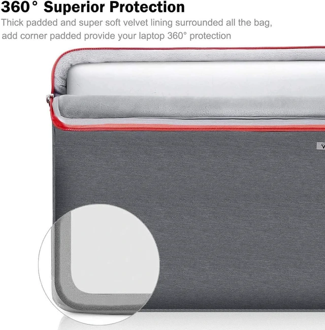 Alt view image 4 of 7 - 15-14 Inch Laptop Sleeve Laptop Cover MacBook Case Gray