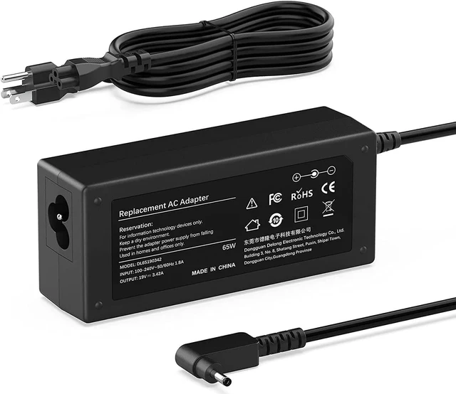 Main image of VUOHOEG 65W Laptop Charger Compatible with Acer Chromebook 11 13 14 15 R11 CB3 Series CB3-111 CB3-532-C47C CB3-431 CB3-431-C5FM CB3-131 CB3-111-C8UB CB3-131-C3SZ CB3-532 CB3-111-C670