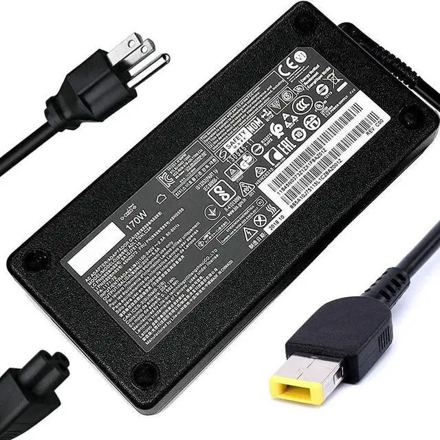 Main image of 170W Charger for Lenovo Thinkpad AC Adapter E440 E450 E555 P50 P51 P70 W540 W541 Yoga 15 45N0487 4X20E50574 ADL170NLC2A ADL170NLC3A Lenovo Thinkpad Laptop Charger 20v 8.5a
