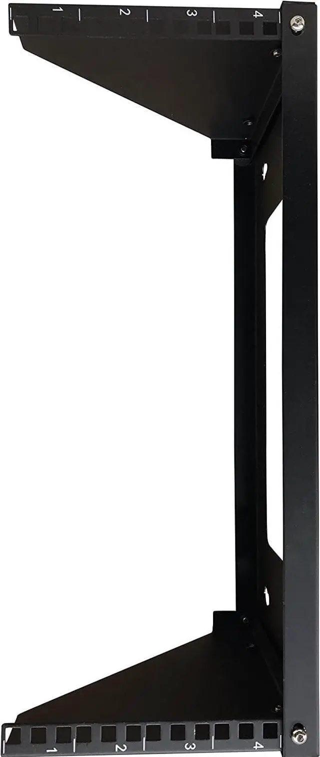 Alt view image 2 of 5 - Kenuco 19 Inch Steel Vertical Rack and Wall Mountable Server Rack Mount (Black-4U)