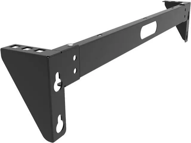 Alt view image 6 of 6 - 1U Vertical Wall Mount Rack - Foldable Patch Panel Bracket for 19 inches Networking Equipments Including Hardware