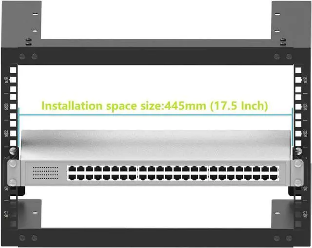 Alt view image 3 of 7 - Jingchengmei 2U Server Rack Depth Extender - 4-Inch Deep -Recessed Rack Mount Adapter Kit for Network Rack (2UEXB)