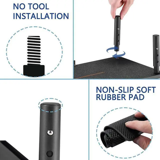 Alt view image 3 of 7 - ETHU Monitor Stand Riser 3 Height Adjustable Monitor Stand with Storage Drawer for Desk Wood Desk Organizer for Office and Home, Ergonomic Stand for Computer Printer Laptop PC iMac 2 Pack