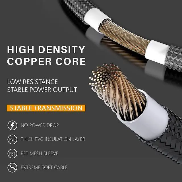 Alt view image 7 of 7 - EZDIY-FAB PSU Extension Cable Sleeved Custom Mod PC Power Supply Cable, Soft Nylon Braided with Comb Kit 24PIN/8PIN to 6+2Pin/ 8PIN to 4+4PIN-30CM 300MM - Black Grey