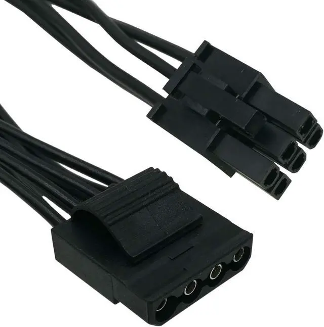 Alt view image 3 of 6 - COMeap 6 Pin to 3X 4 Pin Molex Hard Drive Power Adapter Cable for Some Types of EVGA Modular PSUs 20-in(50cm)