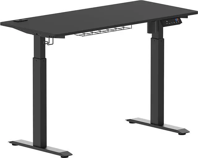 Alt view image 5 of 7 - SHW Memory Preset Electric Height Adjustable Standing Desk, 120 x 60 cm, Black