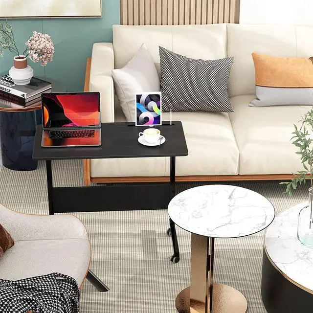 Alt view image 3 of 7 - SogesGame 31.5 Inch Computer Desk, Modern Simple Gaming Desk Home Office Desks, Writing Study Table Small Desk