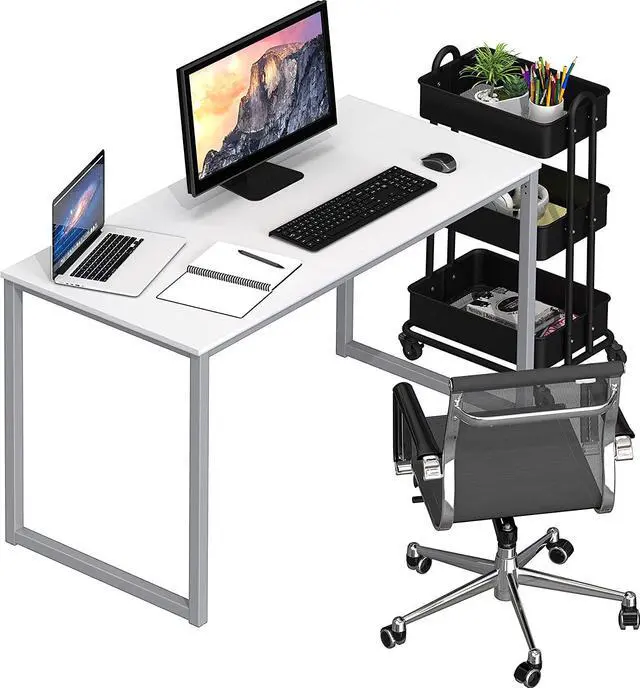 Alt view image 4 of 6 - SHW Computer Desk 40-Inch for Home Office, White