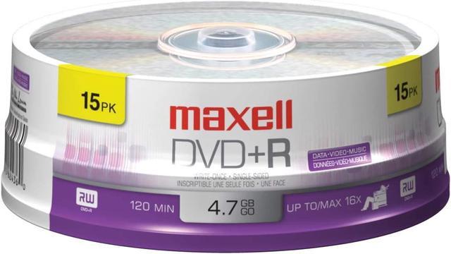 Maxell 15-Pack DVD+R SPN 16X Write Once DVD+R Spindle 639008