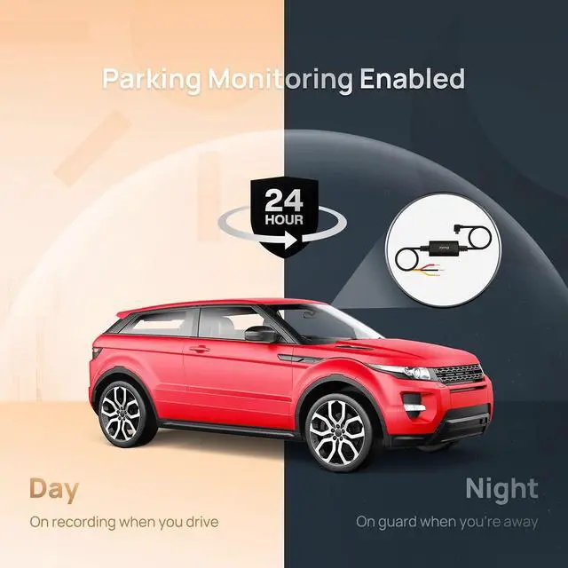Alt view image 4 of 5 - 70mai Hardwire Kit UP02, 10ft Micro USB Dash Cams, 12V-30V to 5V/2.4A, Low Voltage Protection 11.8V, 24 Hour Parking Surveillance Power Supply for A800S-1 Car Cameras