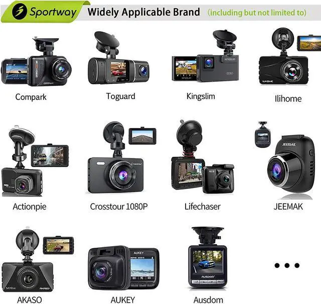 Alt view image 5 of 7 - S80 Dash Cam mount, Dash Cam Mirror Mount Holder with 16pcs Joints for Rove APEMAN CHORTAU Roav Nexar  YI Z-Edge Old Shark KDLINKS Crosstour VANTRUE GoPro... 99% Car Dash Cameras DVR GPS