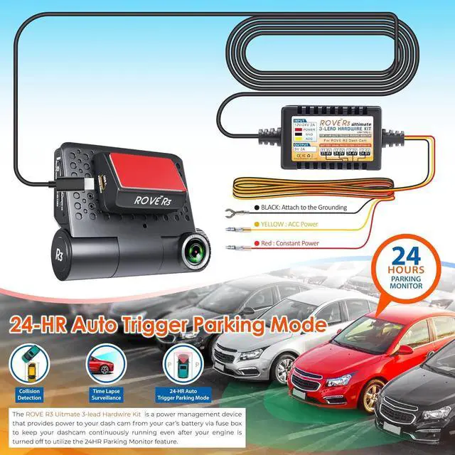 Alt view image 6 of 7 - Dash Cam Hardwire Kit | USB Type C Port | for  R2, R2-PRO and R3 Dash Cam Models | Check Compatibility Image Before Purchasing