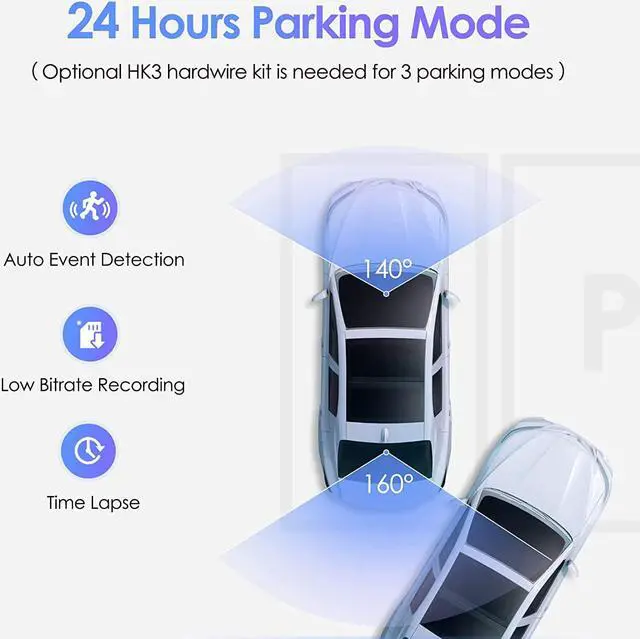 Alt view image 6 of 7 - VIOFO Dual Dash Cam, 2K 1440P 60fps+1080P 30fps Front and Rear Dash Camera with Wi-Fi GPS, Parking Mode, Emergency Recording, Super Capacitor, Motion Detection (A129 Plus Duo)