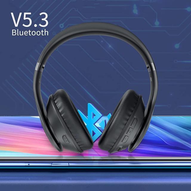 Uliptz Wireless Bluetooth Headphones, 65H Playtime Over Ear