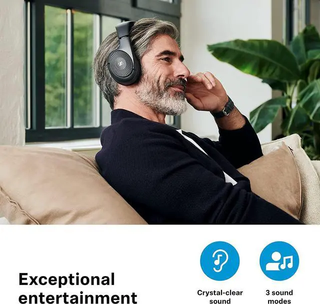 Alt view image 2 of 5 - Sennheiser RS 120-W TV Wireless Headphones