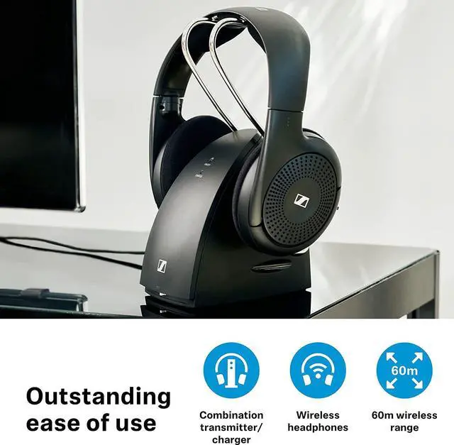 Alt view image 4 of 5 - Sennheiser RS 120-W TV Wireless Headphones