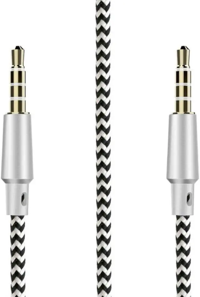 Alt view image 3 of 3 - 3.5mm 4 Pole Aux Cable 4 position Stereo Mic Audio MM Wire Gold Plated 5Ft