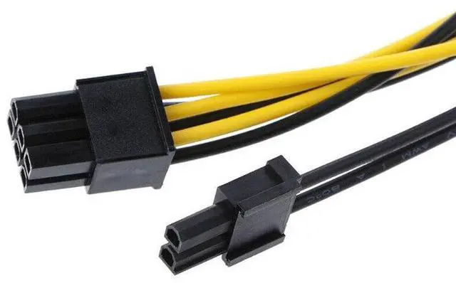 Alt view image 5 of 7 - Dual SATA to PCI-E Power Cable 15Pin SATA to 8 pin / 6 pin Video Card Power Wire