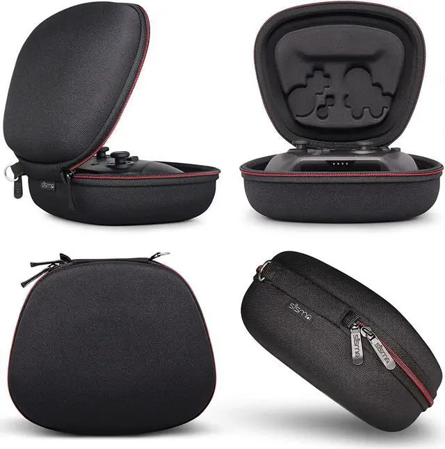 Alt view image 3 of 6 - sisma Switch Controller Case Compatible with Nintendo Switch Pro Controller, Home Safekeeping Controller Holder Travel Protective Cover Storage Case Black Carrying Bag