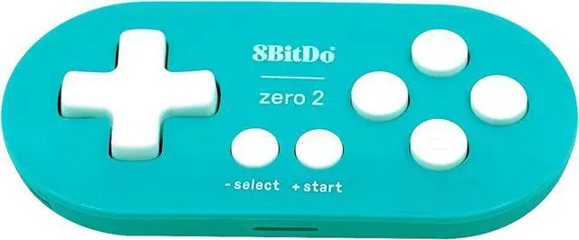 Alt view image 5 of 7 - Mcbazel 8Bitdo Zero 2 Bluetooth Gamepad Wireless Controller for NS Switch/Windows/Android/macOS/Steam/Raspberry Pi (Turquoise Edition) with Keychain