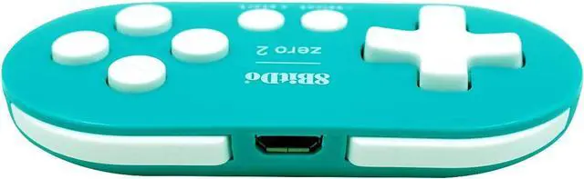 Alt view image 6 of 7 - Mcbazel 8Bitdo Zero 2 Bluetooth Gamepad Wireless Controller for NS Switch/Windows/Android/macOS/Steam/Raspberry Pi (Turquoise Edition) with Keychain