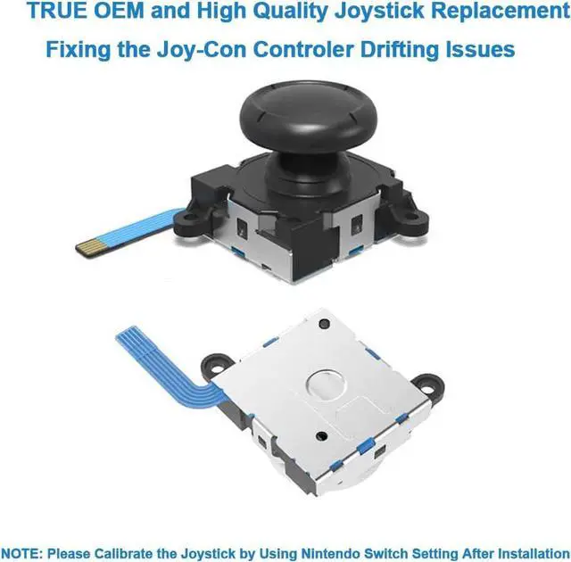 Alt view image 2 of 7 - 2-Pack Replacement Joystick Analog Thumb Stick Repair Kit for Nintendo Switch/Switch OLED Model/Switch Lite Joy-Con Controller - Drift Fix Tools Y1.5 / +1.5 Screwdriver/Pry Tools