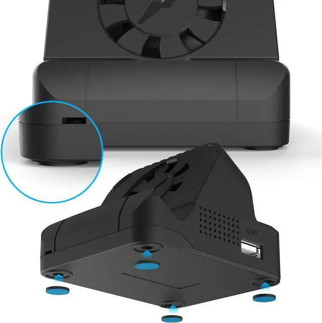 Alt view image 7 of 7 - Switch Dock for Nintendo, TV Switch Docking Station Portable Switch Dock to TV for Nintendo Switch/Nintendo Switch OLED Model with USB 3.0 Port and Cooling Fan (Black)