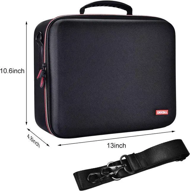 Alt view image 4 of 7 - Diocall Deluxe Carrying Case Compatible with Nintendo Switch and Switch OLED 2021, Travel Bag Fit Switch Pro Controller