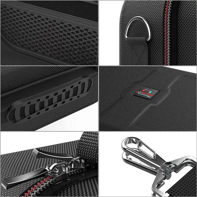 Alt view image 4 of 7 - Switch Carrying Case Compatible with Nintendo Switch, 12 In 1 Accessories Bundle for Nintendo Switch with Carrying Case, Protective Case, Screen Protector, PlayStand, Joycon Grip & More (Black)