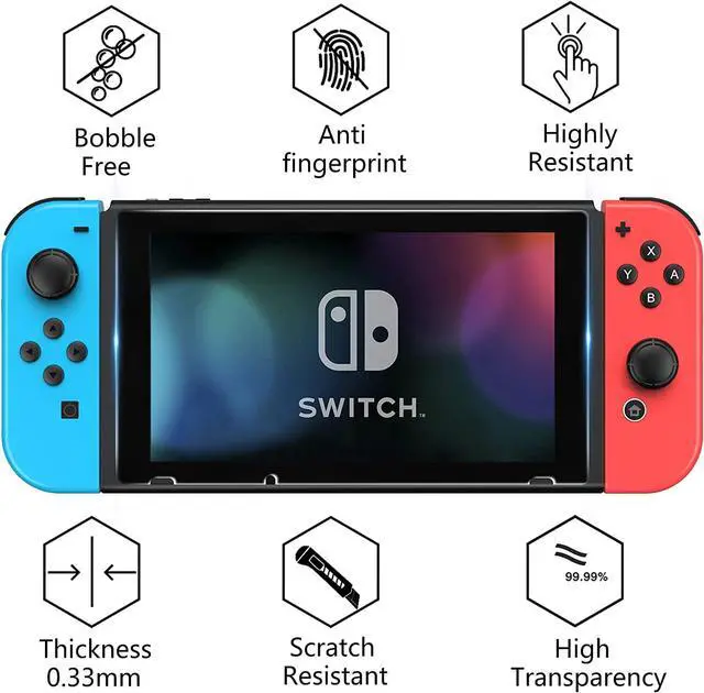 Alt view image 6 of 7 - Switch Carrying Case Compatible with Nintendo Switch, 12 In 1 Accessories Bundle for Nintendo Switch with Carrying Case, Protective Case, Screen Protector, PlayStand, Joycon Grip & More (Black)