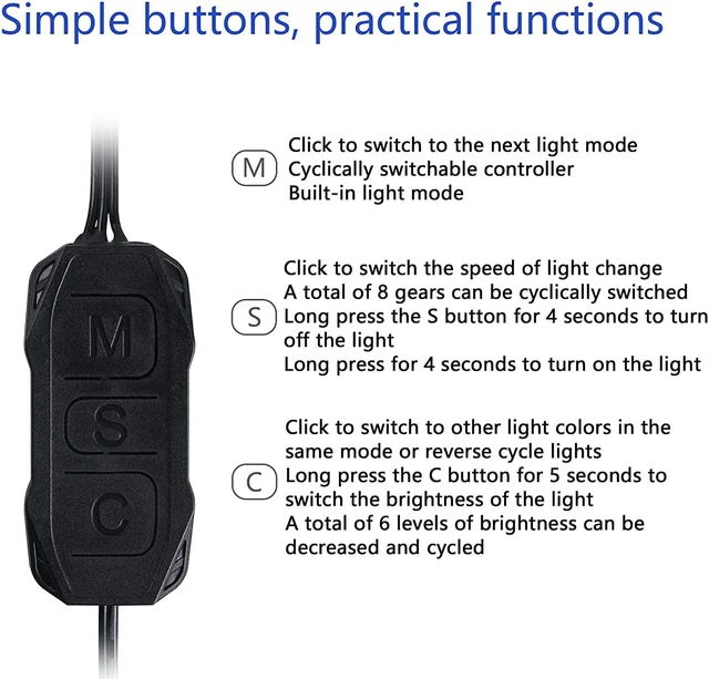Alt view image 3 of 6 - 5V 3PIN ARGB Controller,Built-in Light Mode,SATA Power Supply,for Motherboards W