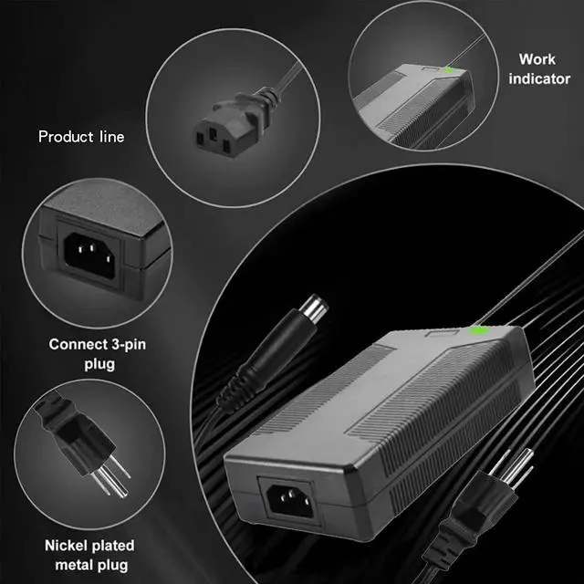 Alt view image 7 of 7 - 24v10a Power Supply, 24v Power Supply 10a is Perfect for powering Your LED Strip, CCTV Camera or Printers It has a Cable Length of 94 inches.