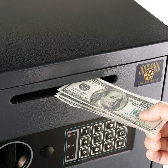 Alt view image 3 of 7 - Paragon Lock and Safe Cash King Digital Depository Safe Cash Drop Safes Heavy Duty
